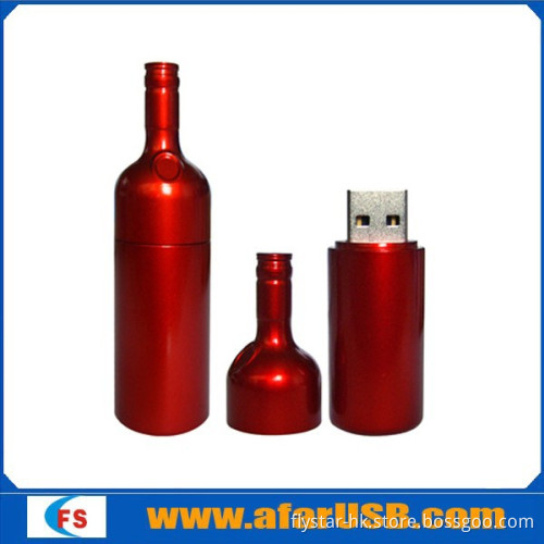 Bottle shape usb flash drive with factory price and high quality